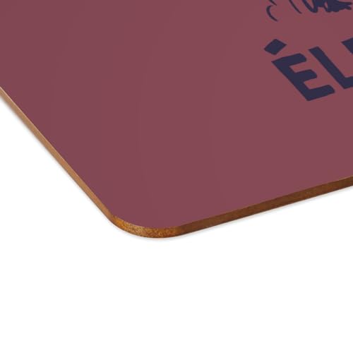 Sets de table napperons rouge dessous liège grand format maison électricien lot de 4 - 4