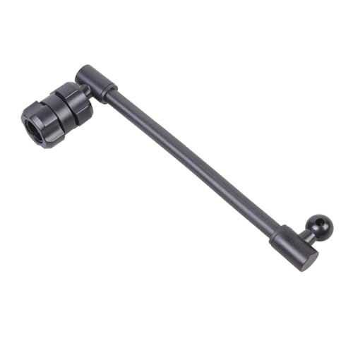 CEHTK Bras d'extension Ergonomique à rotule de 17 mm pour Support de téléphone sur Grille d'aération de Tableau de Bord de Voiture, Fixation Flexible et réglable en Angle, Noir – vue 6