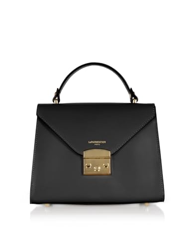 Peggy Top Handle Satchel Bag, Italian Calf Leather, 9.65 x 7.48 x 3.94 inches