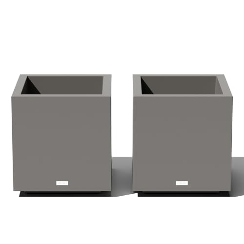 Image of Veradek Block Series Cube Planter - Square Outdoor Planter