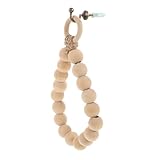 Zerodeko Holz Handtuchring mit Juteseil Gästetuchhalter Wandmontierter Handtuchhalter fürs Badezimmer und Küche Retro Badezimmer Accessoire Korrosionsbeständig Ø 20cm Zufälliger Stil