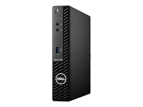 Image of Dell OptiPlex 3090 Micro Home & Business Mini Desktop (Intel i5-10500T 6-Core, 8GB RAM, 256GB PCIe SSD, USB 3.2, Intel UHD 630, Display Port, Black, Win 11 Pro) (Renewed)