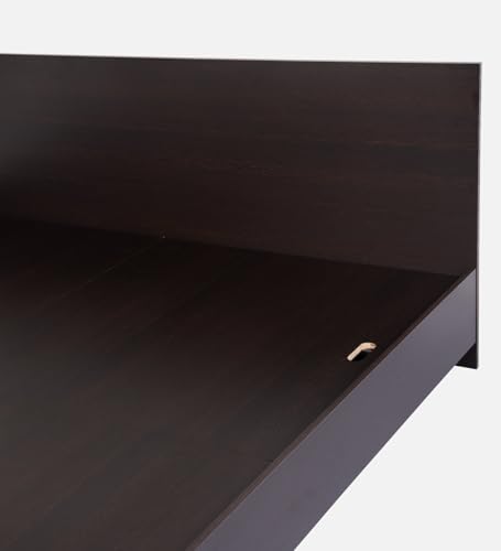 Image of Mintwud Pepperfry Engineered Wood Seto King Size Bed | Wooden Bedroom Furniture Without Storage | Durable, Sturdy Frame, Modern, Minimalist Design and Easy Maintenance (Wenge Finish)