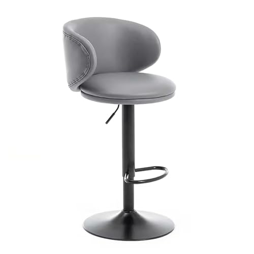 Tabourets de bar en cuir PU réglables LiChA pour îlot