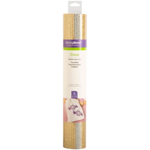 Cricut 2004820 Glitzerfolie zum Aufbügeln