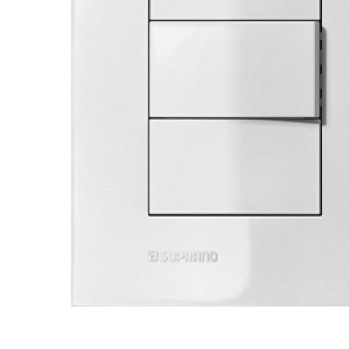 Conjunto 1 Interruptor Paralelo 10A Branco Iris - Soprano