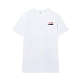 Pampling Camiseta de Manga Corta, 100% Algodón, Doble Impresión, Ropa Unisex para Hombre y Mujer, Serigrafiada con Cuello Redondo y Corte Recto, Color Blanco (Vintage Japan, XL)