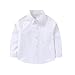 Tween Girls Boys Long Sleeve Button Down Dress Shirt Uniform Shirts with Chest Pocket