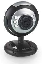 TechnoTec® USB Webcam Camera, High Quality&Resolution, 5G Lens, Built in Microphone & 6 LED, for PC/Laptop Skype/MSN/Yahoo.Plug&Play (Works With Windows System Only), Un-boxed