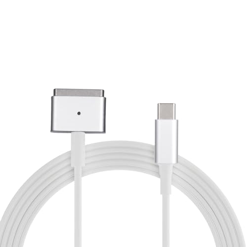 ORUZA USB C Magnetic Adapter, Type-C Magnetic Adapter for Magsafe 2 T-Tip Cable Cord 5.9FT PD 100W Power Fast Head Charger Compatible with 2013-2015 MacBook Air Pro
