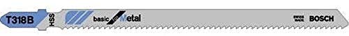 Bosch Professional Accessories Professional 3x Stichsägeblatt T 318 B Basic for Metal (für Stahlrohre & -profile, dickwandig, Zubehör Stichsäge), D < 65 mm