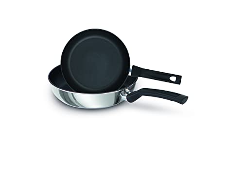 Prestige 9 sartenes Tougher SS Twinpack de 21 cm/29 cm, color plateado