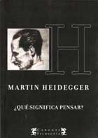 QUE SIGNIFICA PENSAR [Spanish] 9871187556 Book Cover