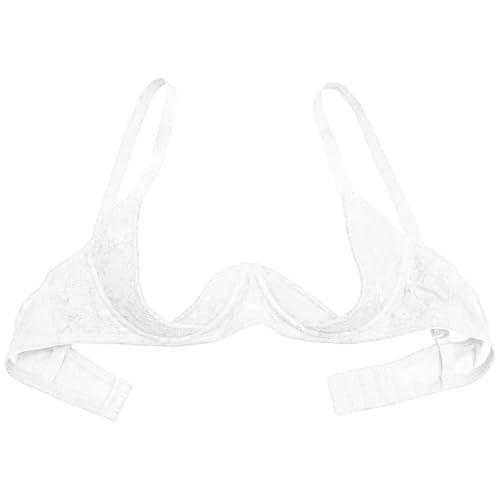 Soutien-Gorge Push-up en Dentelle pour Soirée Habillée Rouge
