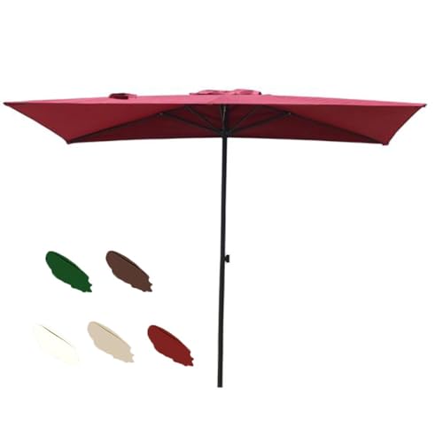 Outdoor Wall-Mounted Patio Umbrella - Adjustable UV-Resistant Rectangular Canopy - Ideal for Sun Protection on Balconies & Small Spaces - Easy Install & Durable