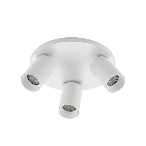 Arcchio Spot Brinja à intensité variable (Moderne) en Blanc Aluminium e. a. pour Couloir (à 3 lampes, GU10), Lampe encastrable, plafonnier, applique Cover