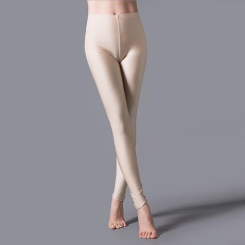 Leggings para mujer, color sólido, mallas ajustadas, para espectáculos de baile, fiestas (tamaño pequeño)