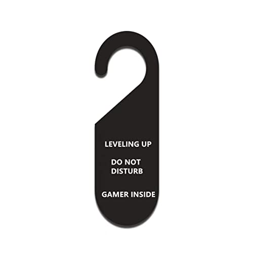 Fireflyweb Game Room Sign Decor Do Not Disturb Door Hanger Double Sided Acrylic Sign, -Gaming Room Stuff For Boys - Teenage Gamer Gifts (Black) #TOP3