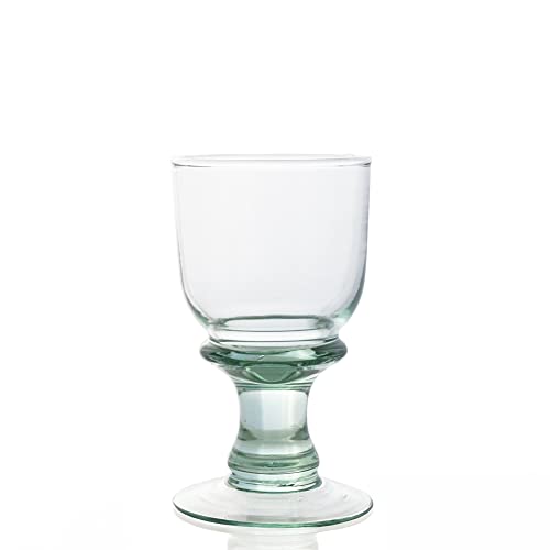 Grehom Recycled Glass Wine Glasses (Set of 2) - Copa (Small); 200ml Stemware