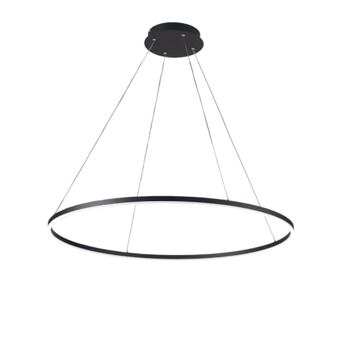 Image of Fabas Luce Giotto LED Integrated Pendant Ceiling Light Light Black Glass