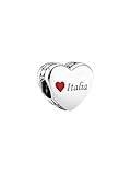 PANDORA Adorno Italia Sterling Silver Charm with Red Enamel 792015_E026 Marca