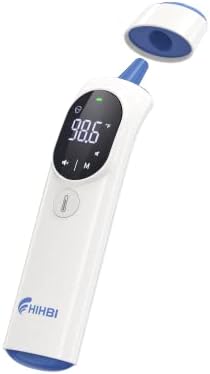Baby Thermometer for Kids, Children and Infants with Heat Alarm, Large LED-Backlit Display, 40 Memory and Mute Modes