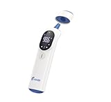 Touchless Forehead Thermometer for Adults and Kids, Instant Accuracy Readings,Fever Alarm, Quiet Vibration Feedback and 40 Memory Function, LCD
