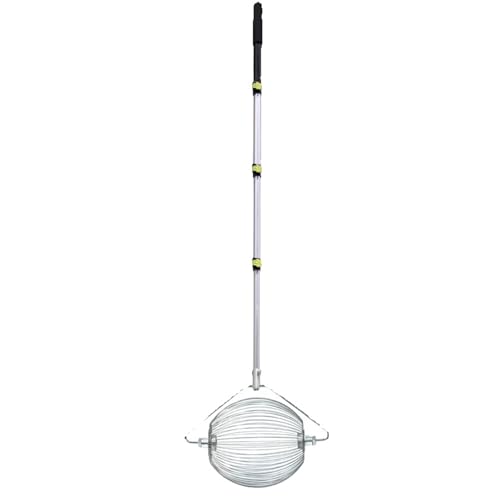 ODISON Tennis Ball Picker, 35+ Balls Capacity Ball Collector with Adjustable Handle, Lightweight Ball Retriever for Tennis, Padel, Baseball, Suitable for All Courts and Ages