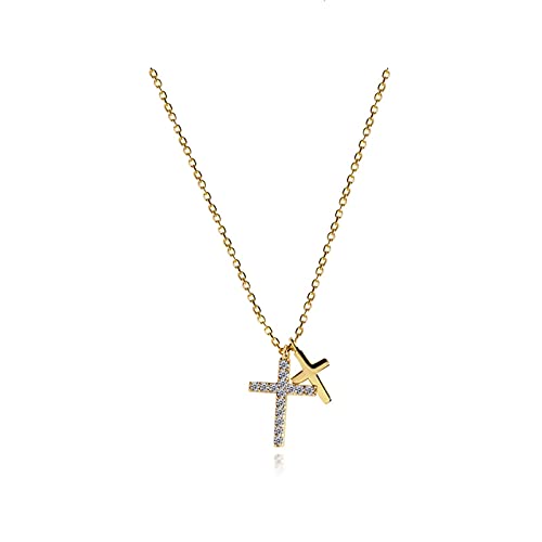 Collier croix femme anti allergie argent S925 qui ne noircit pas