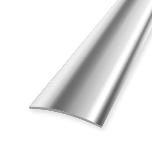Barra de transición 3 x 30 x 1000 mm, riel de transición, perfil de transición, acero inoxidable, liso, autoadhesivo, aspecto de acero inoxidable, pulido