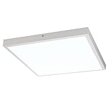 Panel LED de 60x60cm para montaje en superficie con Brillo Regulable mediante Mando a Distancia, de elegante diseño apto para instalación en diferentes tipos de espacios. Tiene sólo 4 cm de espesor.El ajuste mediante mando a distancia permite adaptar el brillo al entorno deseado.No será necesario realizar cambios en su instalación eléctrica.Incluye LEDs, driver, Control Remoto y todos los accesorios necesarios para su instalación y correcto funcionamiento.