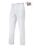 bp arbeitshose weiß Bundfalten BP 1359-558 Herren Hose aus strapazierfähigem Mischgewebe weiß, Größe 50s