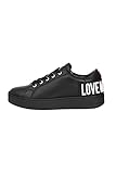 Senza tacco Love Moschino Collezione Autunno Inverno 2021, Scarpa Donna, Nero, 37 EU