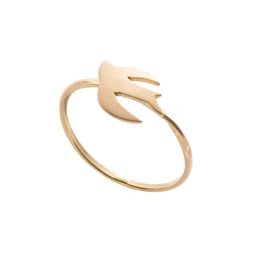 [sese urban mining jewelry] K18 スワロウズギフトリング つや消し仕上げ