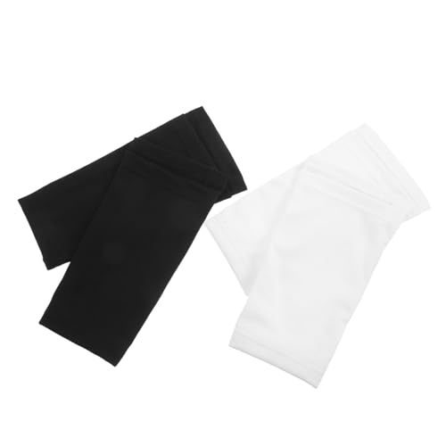 VINTORKY 2Pairs Double Layer Shin Guard Sleeves Breathable Football Shin Pad Socks Insert for Enhanced Protection Soccer Running Multi Sport Activities