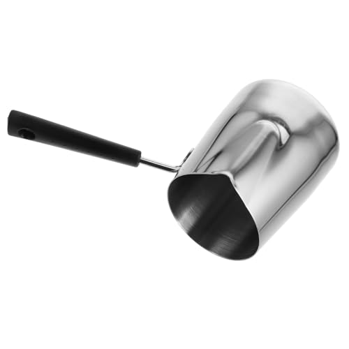 Mikinona Camping Coffee Pot Stainless Steel Stovetop Brewer for Turkish Coffee Hot Chocolate Butter Heating Versatile Insulated Cooking Pot for Outdoor Use