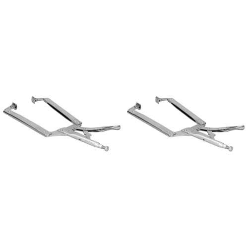 2Pcs 18in Locking Pliers Woodworking Quick Clamp Fixing Tool for Welding Multi Function C Shaped for Woodworking Clamp