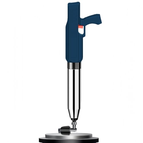 NIGOE 排水クリーナー 、電動トイレつまり解消道具,パイプクリーナー 、リアルタイム空気圧計付き 、操作が簡単、簡単に使用 、家庭用 水道屋さん業務用 、お風呂 洗面所 キッチン 浴室 浴槽 トイレ (ブルー)