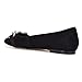 XYD Women Casual Pointed Toe Ballet Comfort Flats Shoes with Metallic Buckles Studded Slip On Low Heel Loafer Multi Color Stylish Soft Dressy Office Work Daily Walking Shoes Size 4 Black