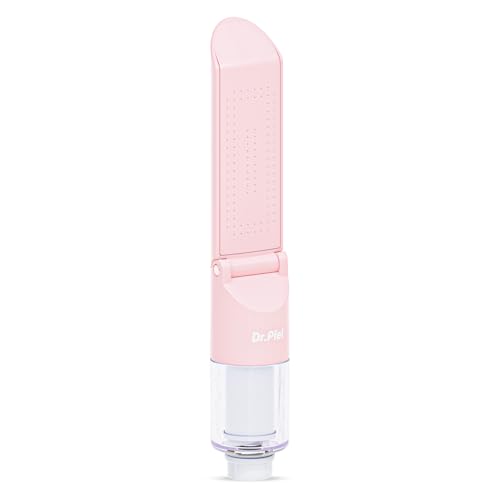 Dr.Piel Travel Handheld Shower Head with Filter (Coral Pink) Lightweight Portable Showerhead Universal G1/2 Connection Easy Installation for Travel