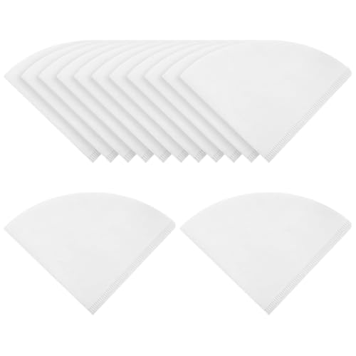 100 Pcs Small Cooking Oil Filter Coffee Filter Paper Cones Paper Funnel Filters Maple Syrup Filters Kitchen Oil Filter Strainer for Cafe Hotel