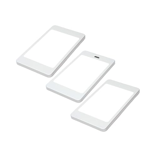 kalb Material für Möbel Lampa podszafkowa LED, 6 W, zestaw czujników, lampa kuchenna, reflektor punktowy do zabudowy, zestaw 3 szt., kolor światła: neutralna biel, wybór: z czujnikiem