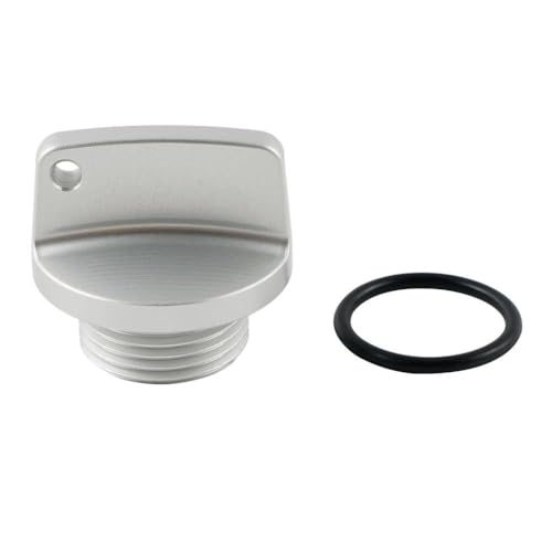 Tapón de aceite M20X1 5 silver que asegura un sellado estanco en motos Tuono R