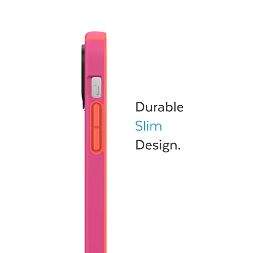 Speck iPhone 14 Pro Max Case - Slim, Drop Protection, Scratch Resistant, Soft Touch, Dual Layer, Digital Pink/Energy Red CandyShell Pro - image 3