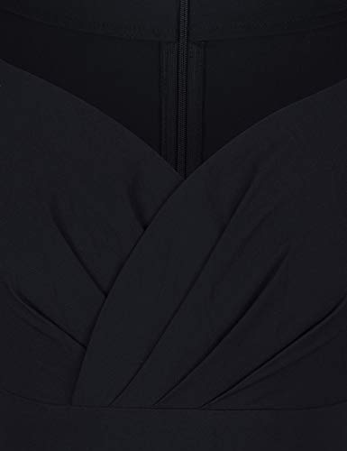 Gowntown Womens Dresses Party Dresses 1950S Vintage Dresses Swing Stretchy Dresses, Black, Small #TOP4