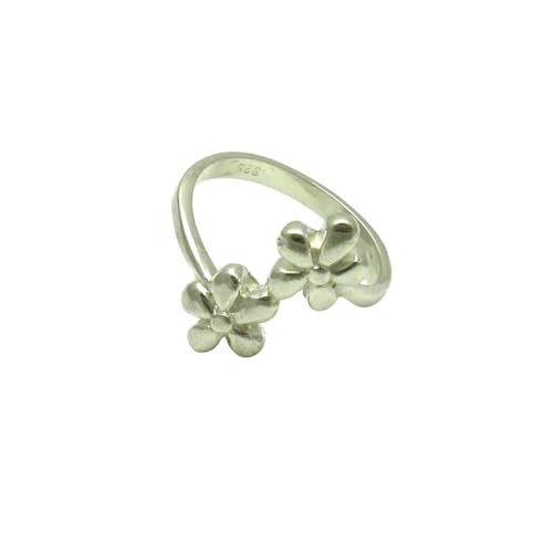 Bague en argent massif 925 fleur ciselée joaillerie durable