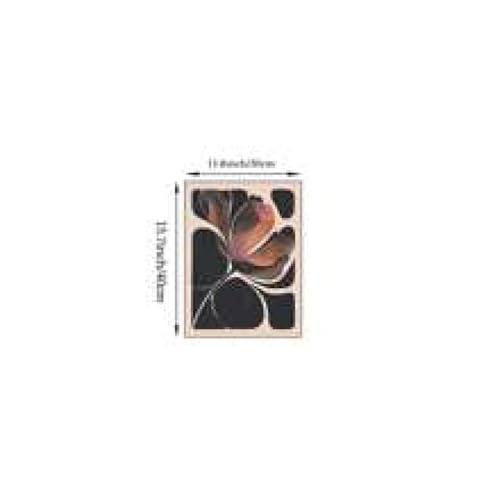 Art botanique impression florale sur toile 50x70cm avec cadre interne lot de 2