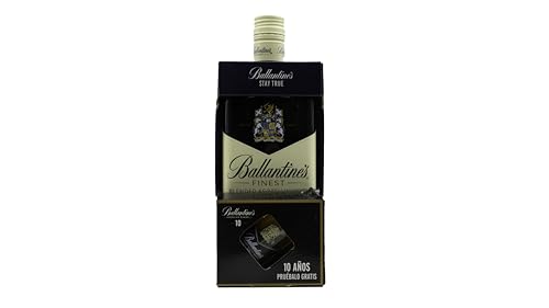 Ballantine's Finest Whisky Escocés de Mezcla con Miniatura Ballantine's 10 años Whisky de Regalo. 700ml