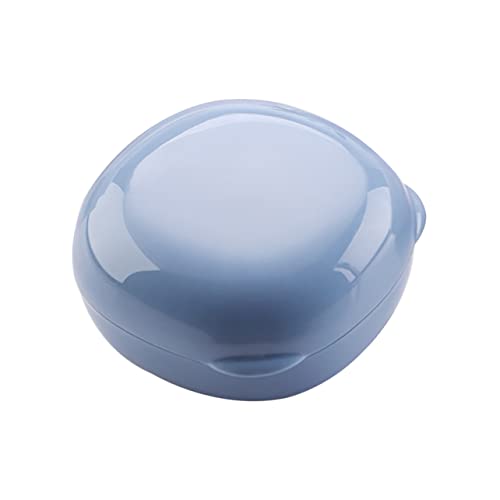 Mobestech Jabonera Redonda Portátil Tapa y Drenaje Bandeja para Jabón De Viaje para Actividades Al Aire y Uso Casa