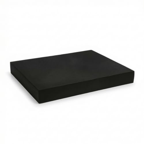 Almohadilla de espuma con superficie texturizada antideslizante para arrodillarse, tapete versátil para gimnasio en casa, negro noche oscura miniatura 1